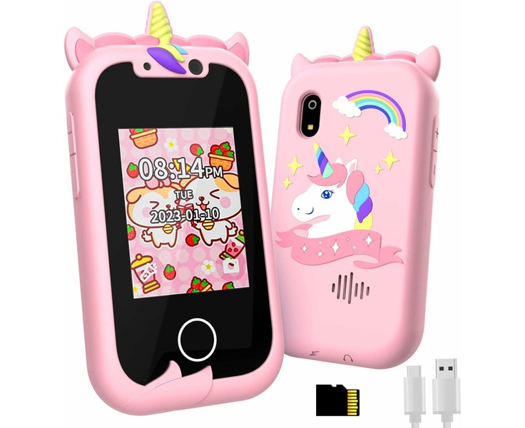 Kids Smart Phone,Unicorn Toys Phone with MP3 Music Player,Kids Toy Sma Carousel 1