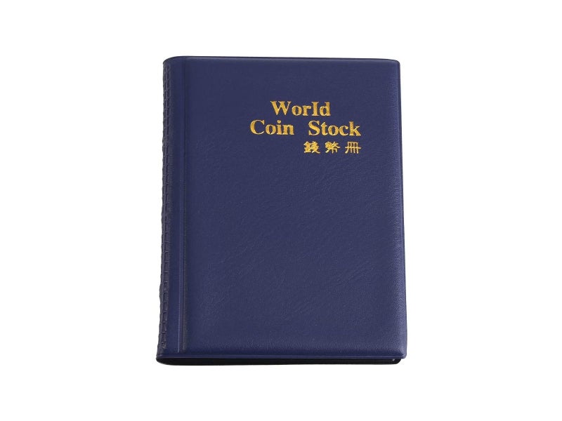 120 Coin Holder Money Penny Pocket Collection Coin Storage Album Book Blue