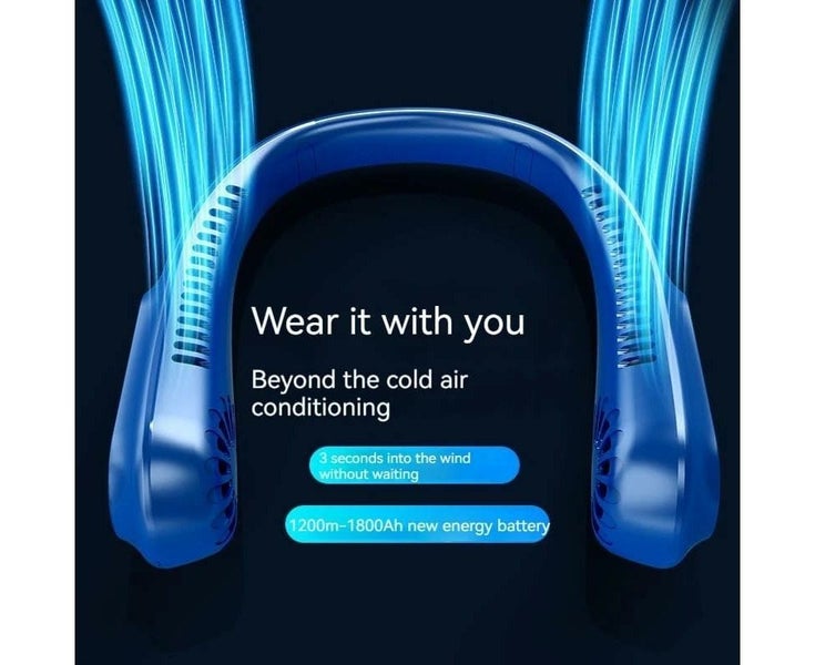 Portable Neck Fan, USB Rechargeable Personal Fan, Neck Fans that Blow Carousel 8