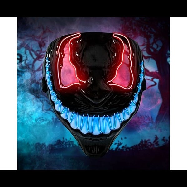 Halloween LED Mask, LED Purge Mask Glow in the Dark, LED Purge Mask 3 Carousel 2