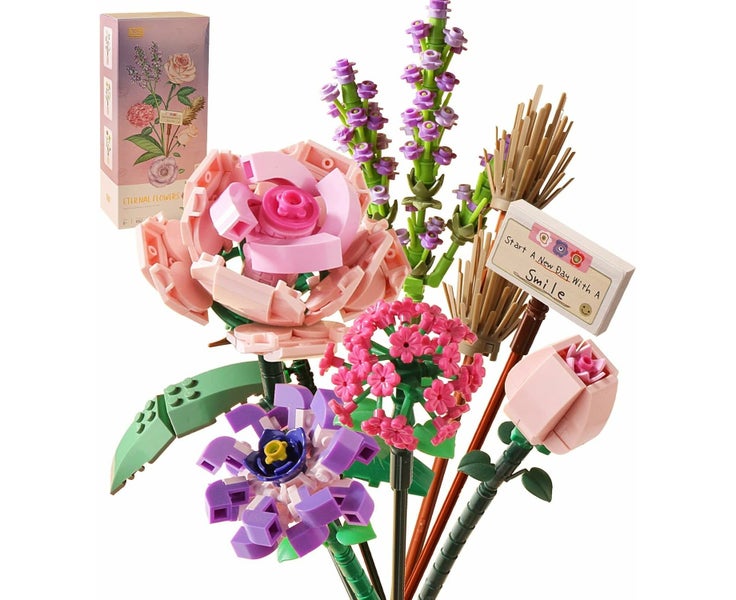 Mini Bricks Flower Bouquet Building Sets, Artificial Flowers, DIY Uniq Carousel 1