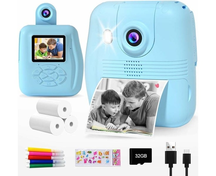 Kids Camera Instant Print - 1080P HD 0 Ink Instant Print Photo - Chris Carousel 1