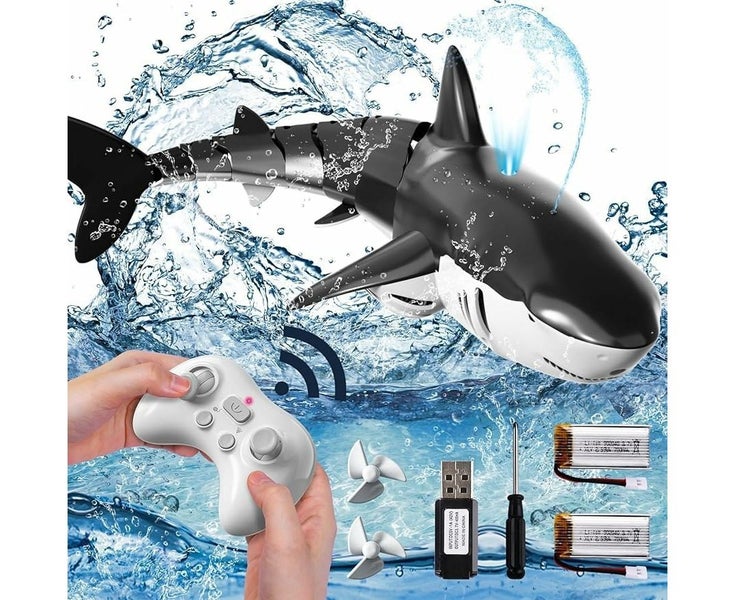 2.4Ghz Remote Control Shark Toys for Boys Kids, 1:18 Scale High Simula Carousel 1