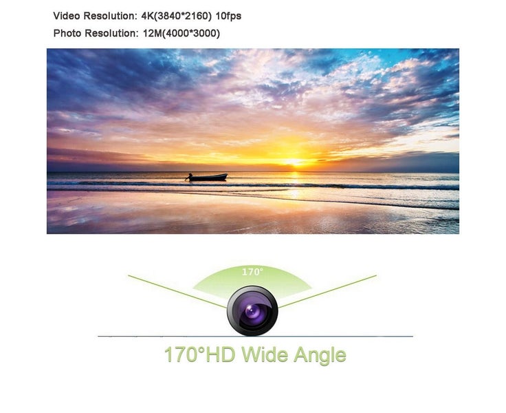 Full HD 4K(3840*2160) Ultra HD Wifi 30M Waterproof 2.0" 1080p 60fps 12 Carousel 2