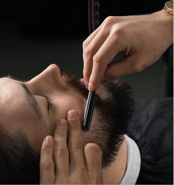 Old-fashioned Folding Razor Manual Stainless Steel Shaving Knife Holder - DA106 Carousel 1