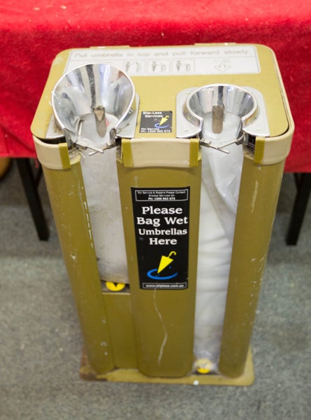 Vintage - Wet Umbrella Bagging Station - By Slipless Carousel 1