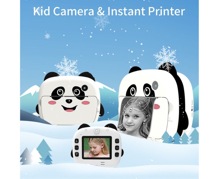 Portable Children Instant Thermal Print Camera 2.4 Inch Screen 1080P D Carousel 2