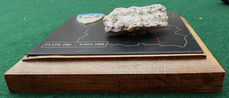 Mounted Display of an ACTUAL PIECE of the BERLIN WALL PINK FLOYD Fan Interest? Carousel 2