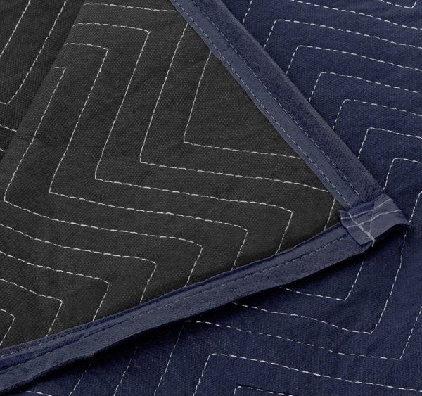 MOVING BLANKETS - 6 PACK 72x80 Inches Furniture Moving Blanket- BLACK-2KG Carousel 6