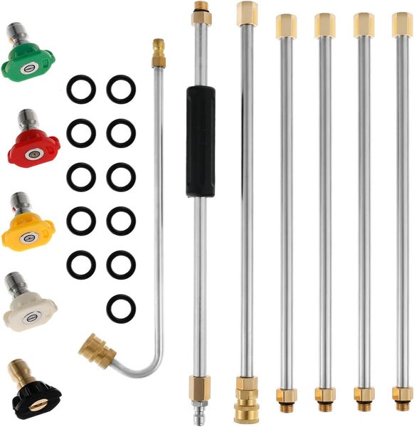 Gutter Cleaning Tool Pressure Washer Extension Wand Set 4000 PSI Washer Gun Ex Carousel 1