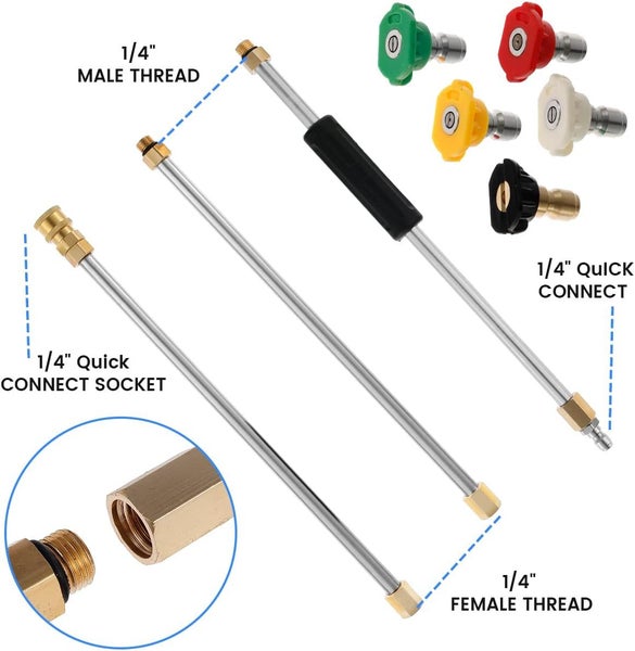 Gutter Cleaning Tool Pressure Washer Extension Wand Set 4000 PSI Washer Gun Ex Carousel 2