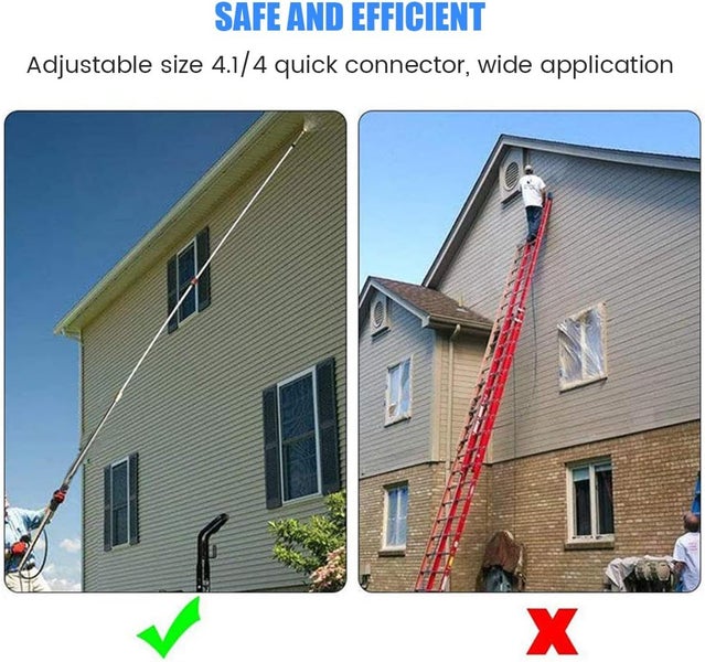 Gutter Cleaning Tool Pressure Washer Extension Wand Set 4000 PSI Washer Gun Ex Carousel 8