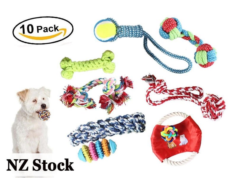 Dog Rope Chew Toys 10 Pack Set Carousel 1