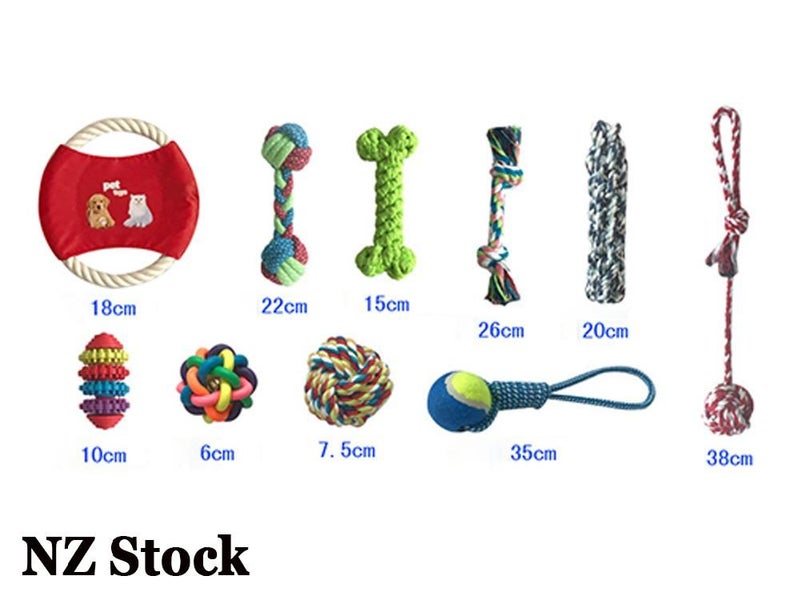 Dog Rope Chew Toys 10 Pack Set Carousel 2