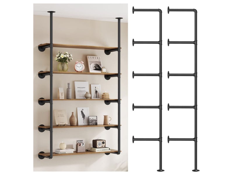 5 Tiers Industrial Pipe Wall Shelf Carousel 1