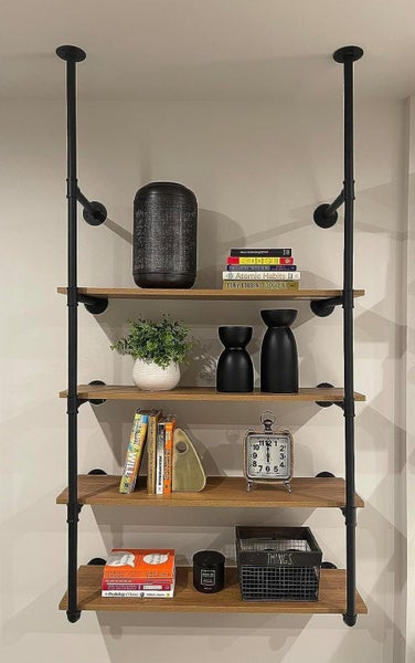 5 Tiers Industrial Pipe Wall Shelf Carousel 11