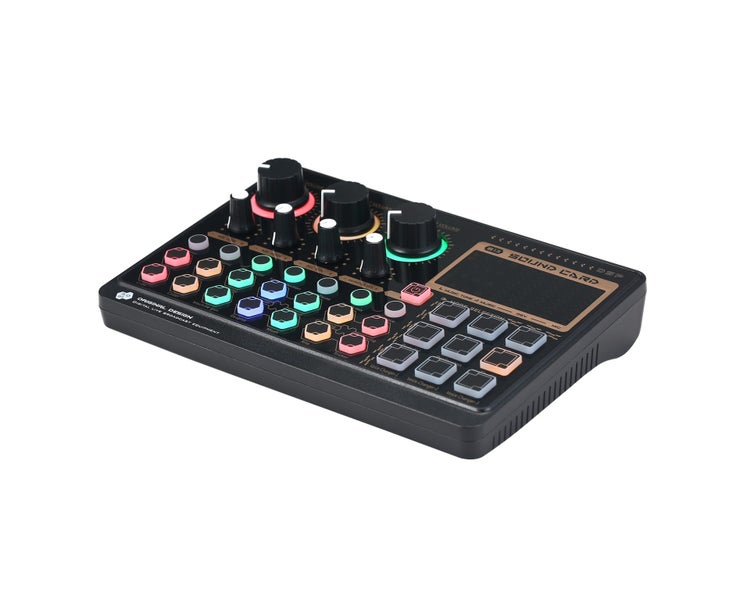 X6mini External Live Sound Card Mini Sound Mixer Board for Live Stream Carousel 1