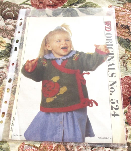 Girls Budding Beauty Knitting Pattern Women's Day Sizes 2 to 8yrs Carousel 1