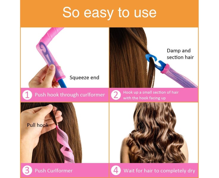 20pcs Magic Hair Curlers Spiral Hair Curlers No Heat Hair Curlers Roll Carousel 2
