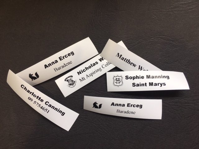 25x Iron-on Clothing Name Labels Carousel 1