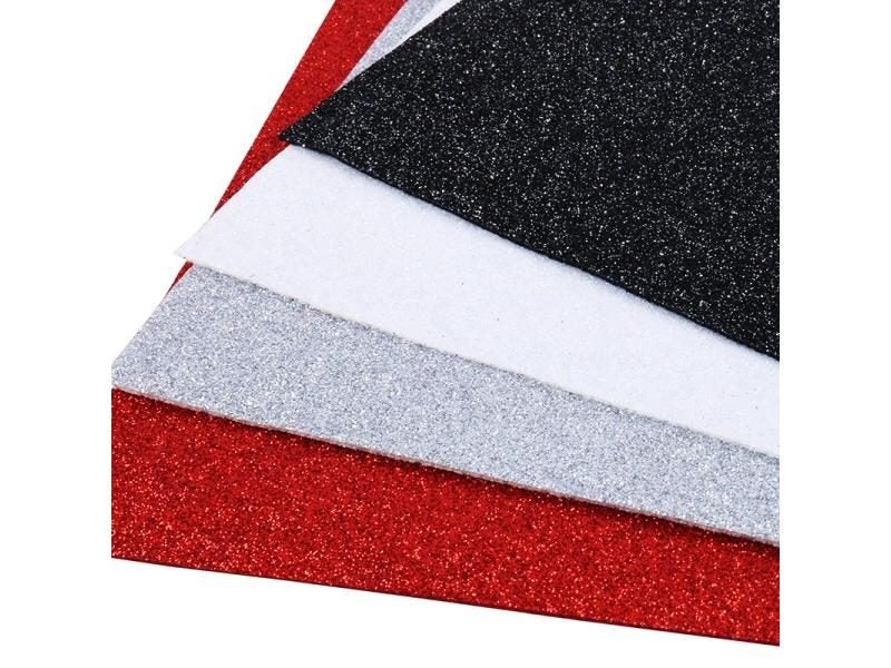 1.2mm Soft Glitter Non Woven Polyester Felt For DIY Home Decoration 21X30cm Carousel 2