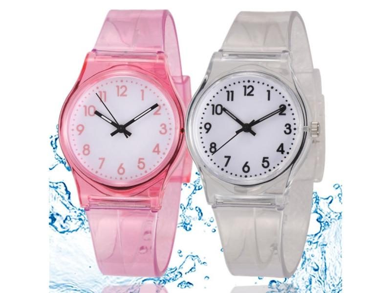 30M Waterproof Children Watch Casual Transparent Watch Jelly Kids Boys Watch Carousel 2