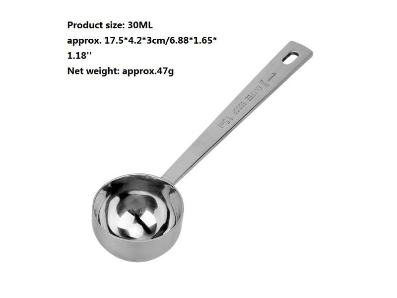 15ML 30ML Stainless Steel Coffee Measuring Scoop With Long Handle Carousel 1
