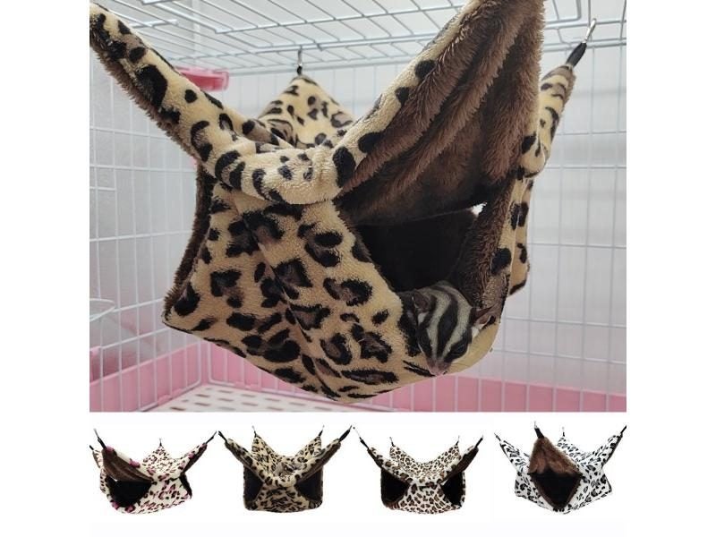 Hamster Rat Squirrel Guinea Pig Double Layer Plush Cotton Nests For Pets Carousel 1