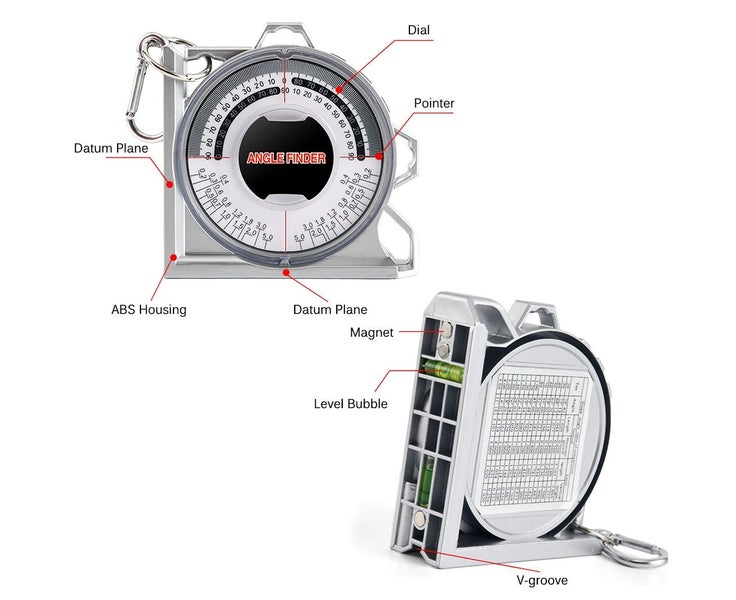 Magnetic Angle Finder Locator Mini Inclinometer Measurement Tool Protr Carousel 2
