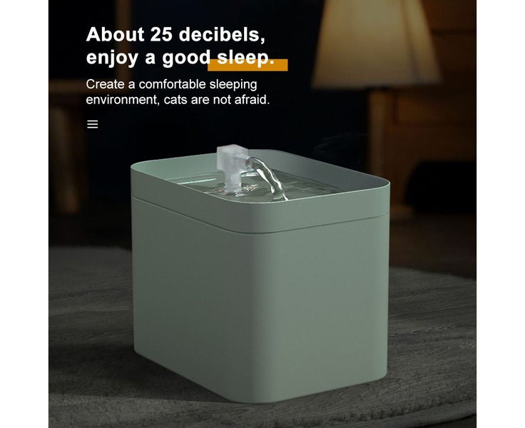 1.5L/51Oz Pet Water Fountain Auto Cat Drinking Fountain With 3 Replace Carousel 6