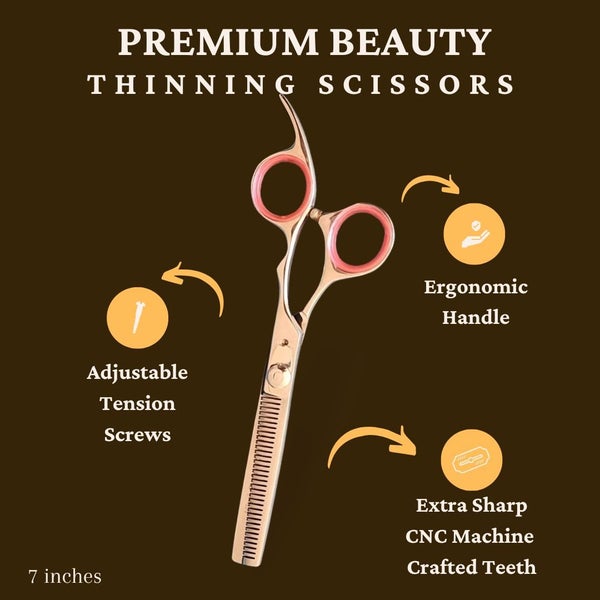 Professional Thinning/blending Scissors-Premium Stainless Steel(7 Inches) Carousel 2