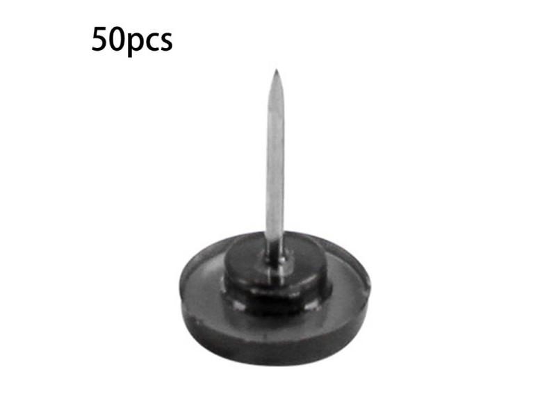 50/100PCS Gear-shape Pushpin Map Pin Flat Head Push Pins For Cork Board Clear Carousel 1