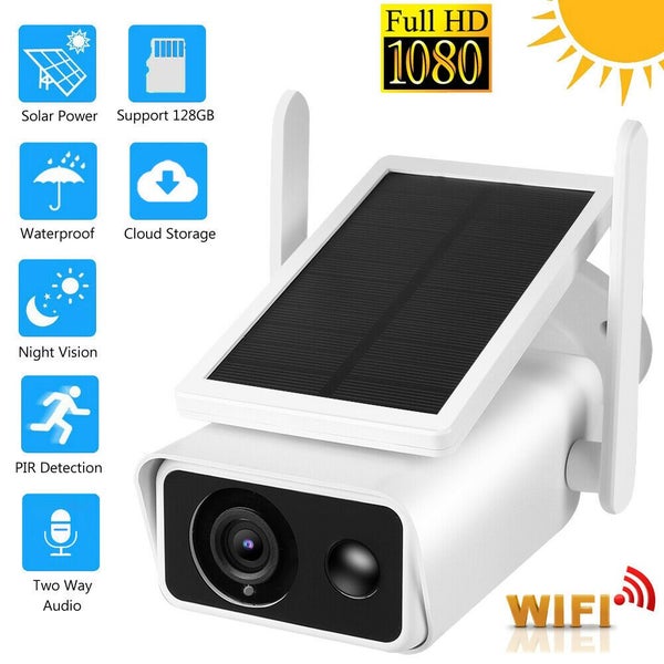 1080P Solar Powered Energy Security Camera Wireless WiFi IP Home HD CCTV Outdoor Carousel 1
