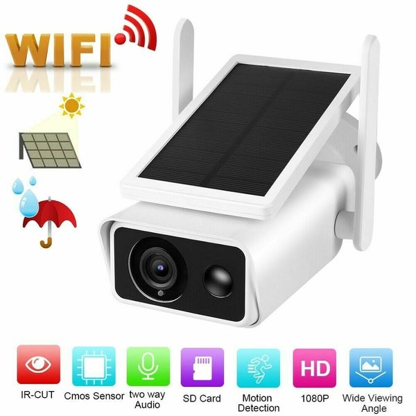1080P Solar Powered Energy Security Camera Wireless WiFi IP Home HD CCTV Outdoor Carousel 2