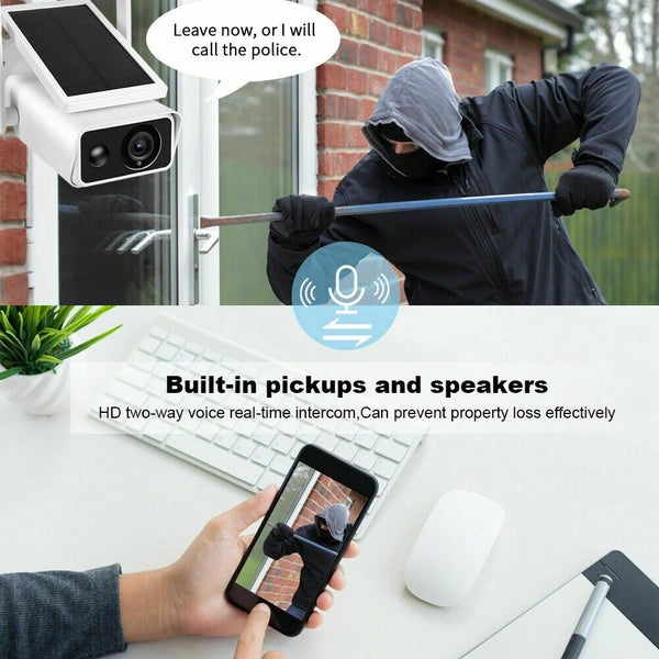 Solar Powered 1080P HD Security Camera – Wireless WiFi IP Outdoor CCTV64244645486339112