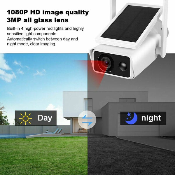 Solar Powered 1080P HD Security Camera – Wireless WiFi IP Outdoor CCTV64244645486339113