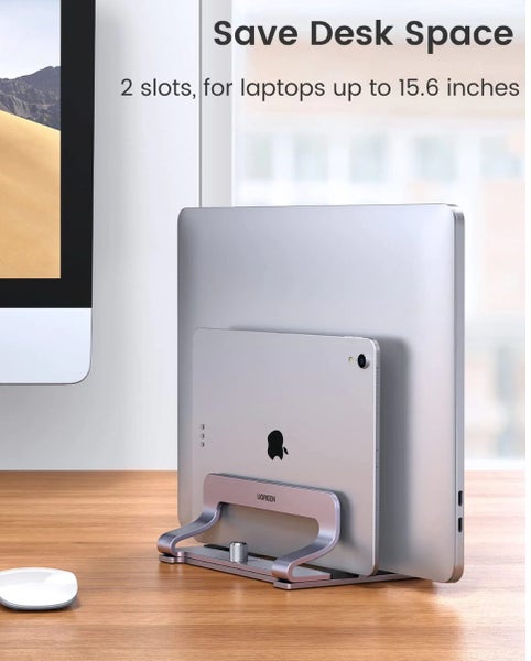 UGREEN LP258-60643 Vertical Dual Slots Laptop/Tablet Stand Carousel 2