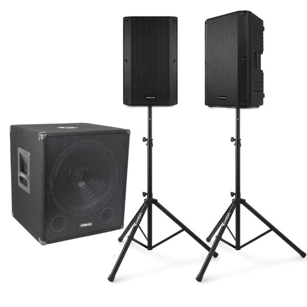Complete 2.1 PA System - Big Bass Set with Sub Carousel 1