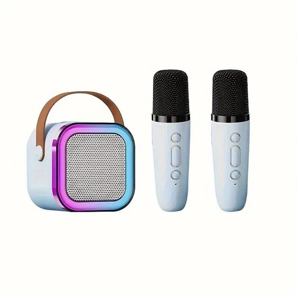 Portable Mini Karaoke Machine - 2-Mic Carousel 2
