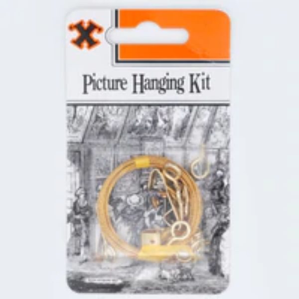 Picture Hanging Kit Hooks/Wire/Eyes - Blister Pack Bayonet X Carousel 1