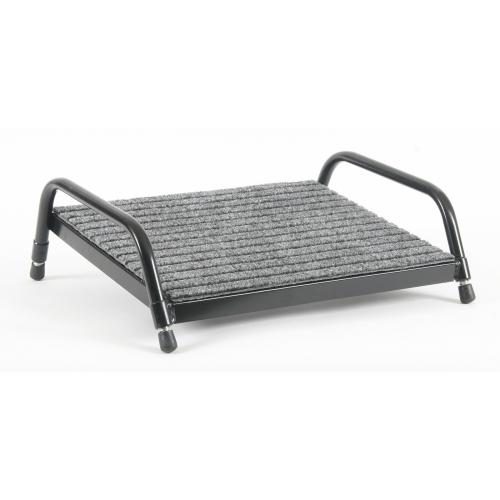 Fluteline Large Footrest - Black Frame With Grey Carpet - Board Size 450mm x Carousel 1