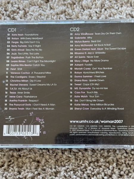 FEMALE ARTISTS CD COMPILATIONS - CAN SELL INDIVIDUALLY Carousel 13