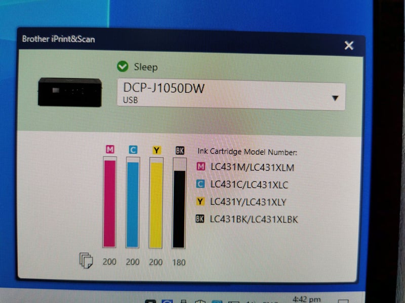 Brother Home DCP-J1050DW Colour Inkjet Wireless A4 Multifunction Printer Carousel 2