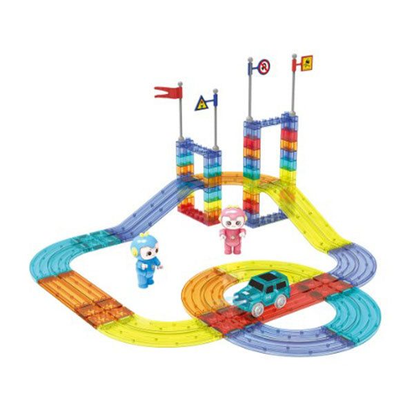 Kids Magnetic Tiles Blocks Carousel 1