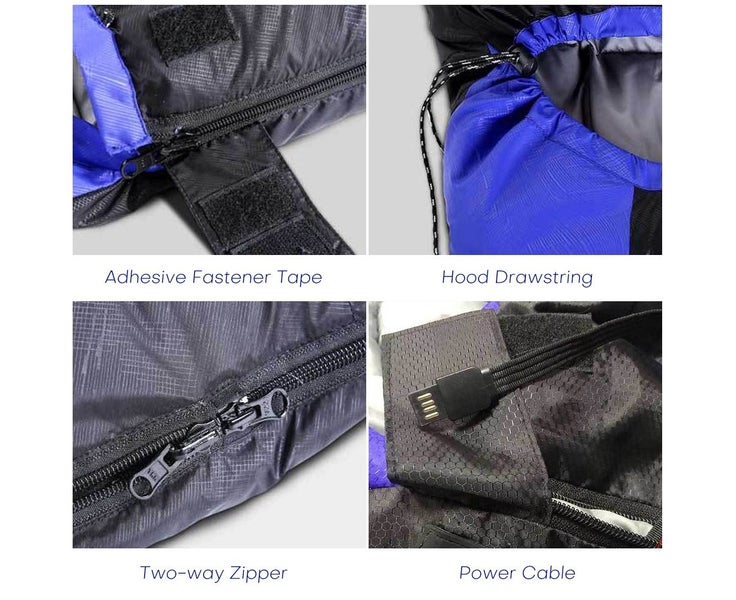 Heated Sleeping Bag with Storage Sack Outdoor Winter Warm Sleeping Bag Carousel 6
