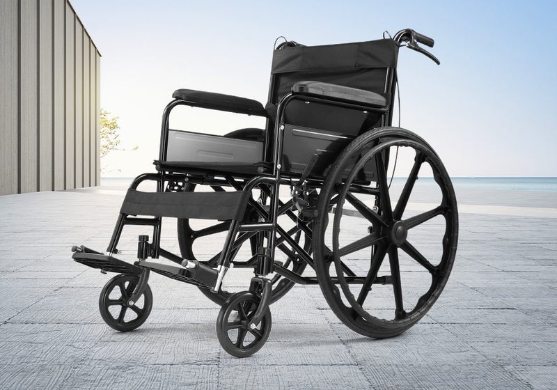 24 Inch Foldable Wheelchair Elderly Wheel Chair Carousel 1