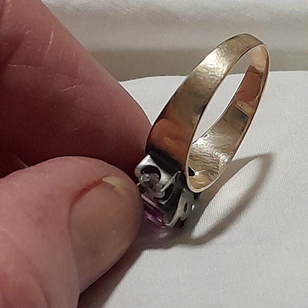 Antique imperial Topaz 9ct Ring Carousel 7
