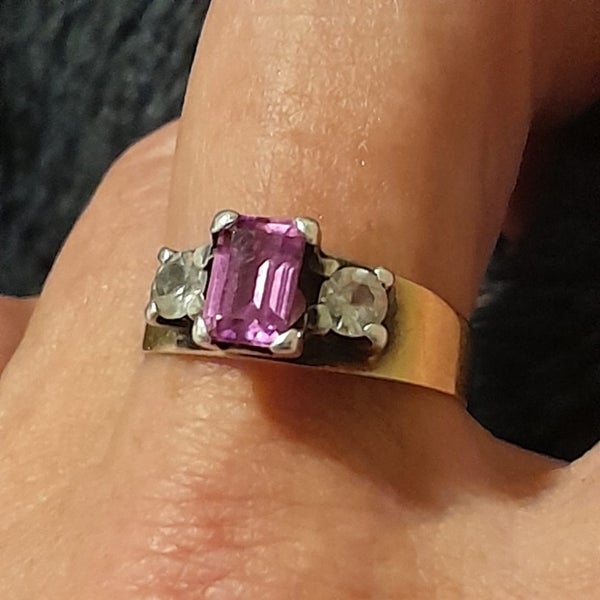 Antique imperial Topaz 9ct Ring Carousel 1