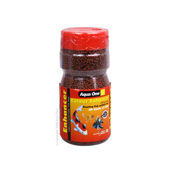Aqua One Colour Enhancer Floating Pellets 1mm 120g Carousel 1