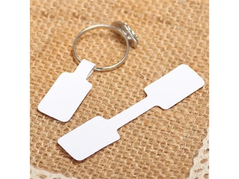 100/50pcs/bag Blank Paper Price Tags Stickers For Craft Necklace Ring Bracelet Carousel 1
